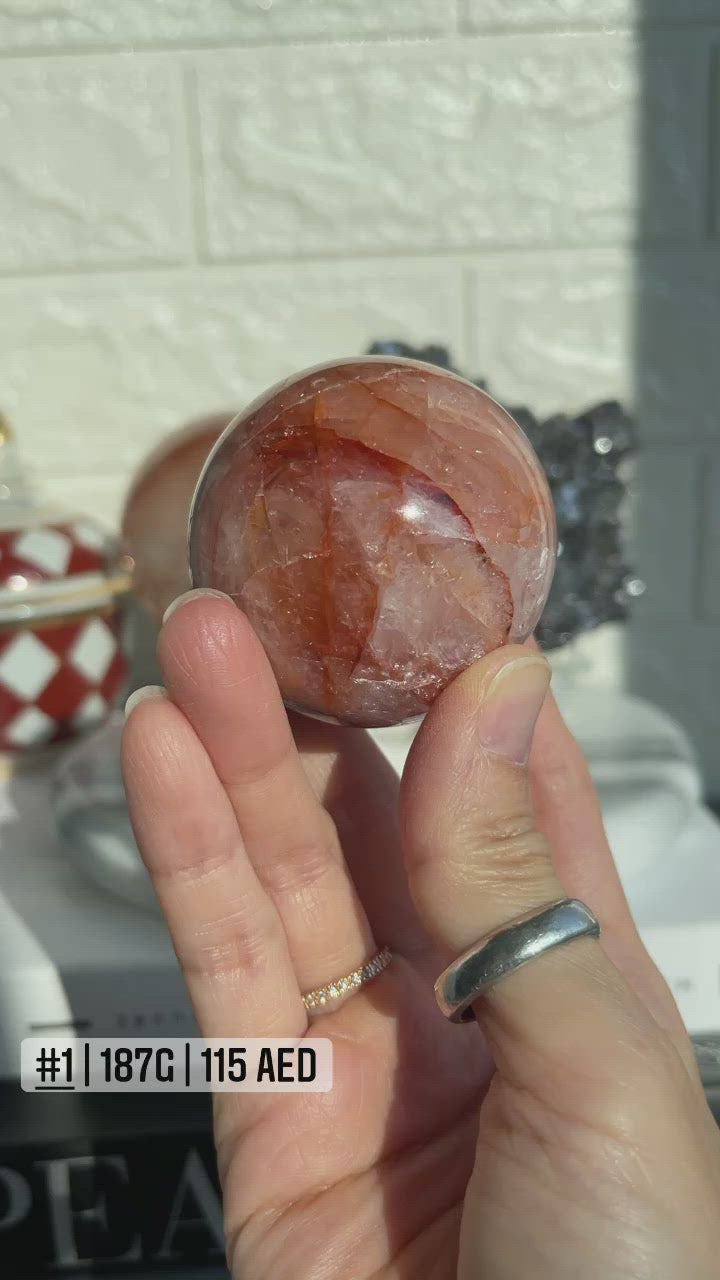 Fire Quartz Sphere