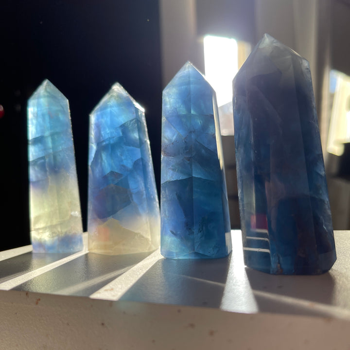 Blue Fluorite Point