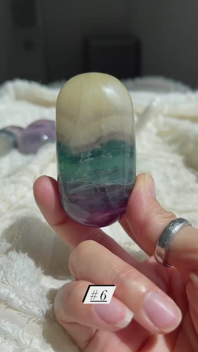 Fluorite Palm Stones