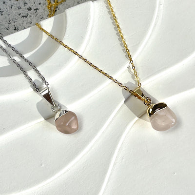 Crystal Tumbled Necklace