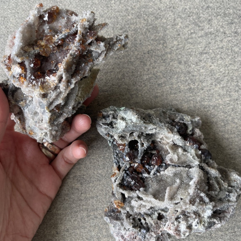 Garnet Sphalerite specimen