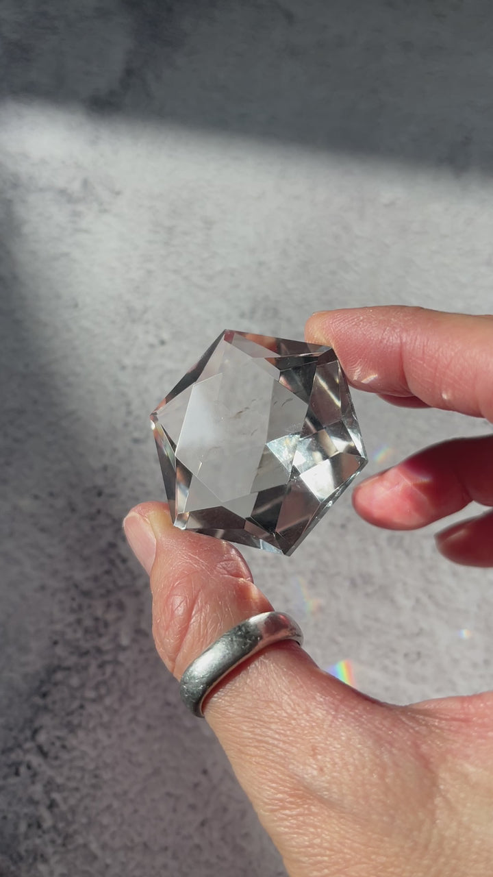 Mini Clear Quartz Diamond