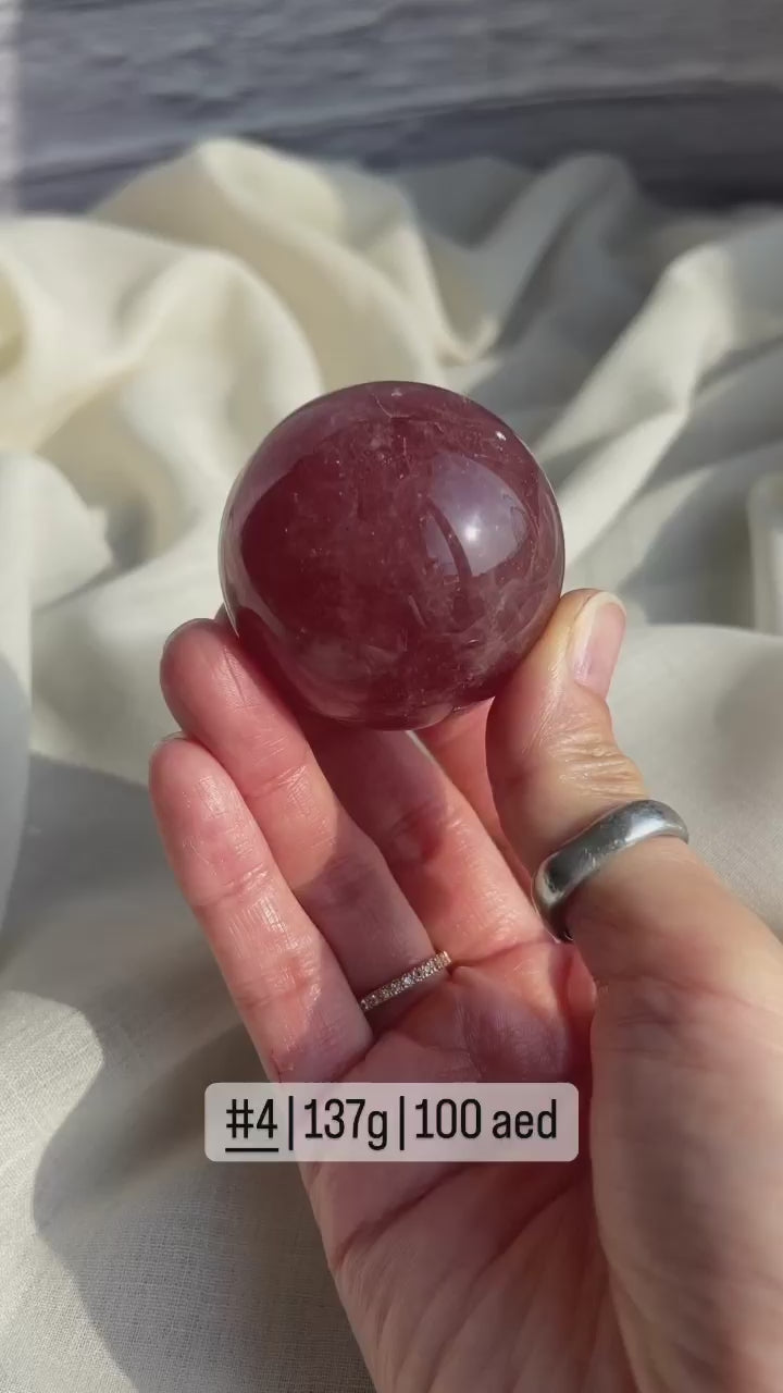 Strawberry Quartz Sphere