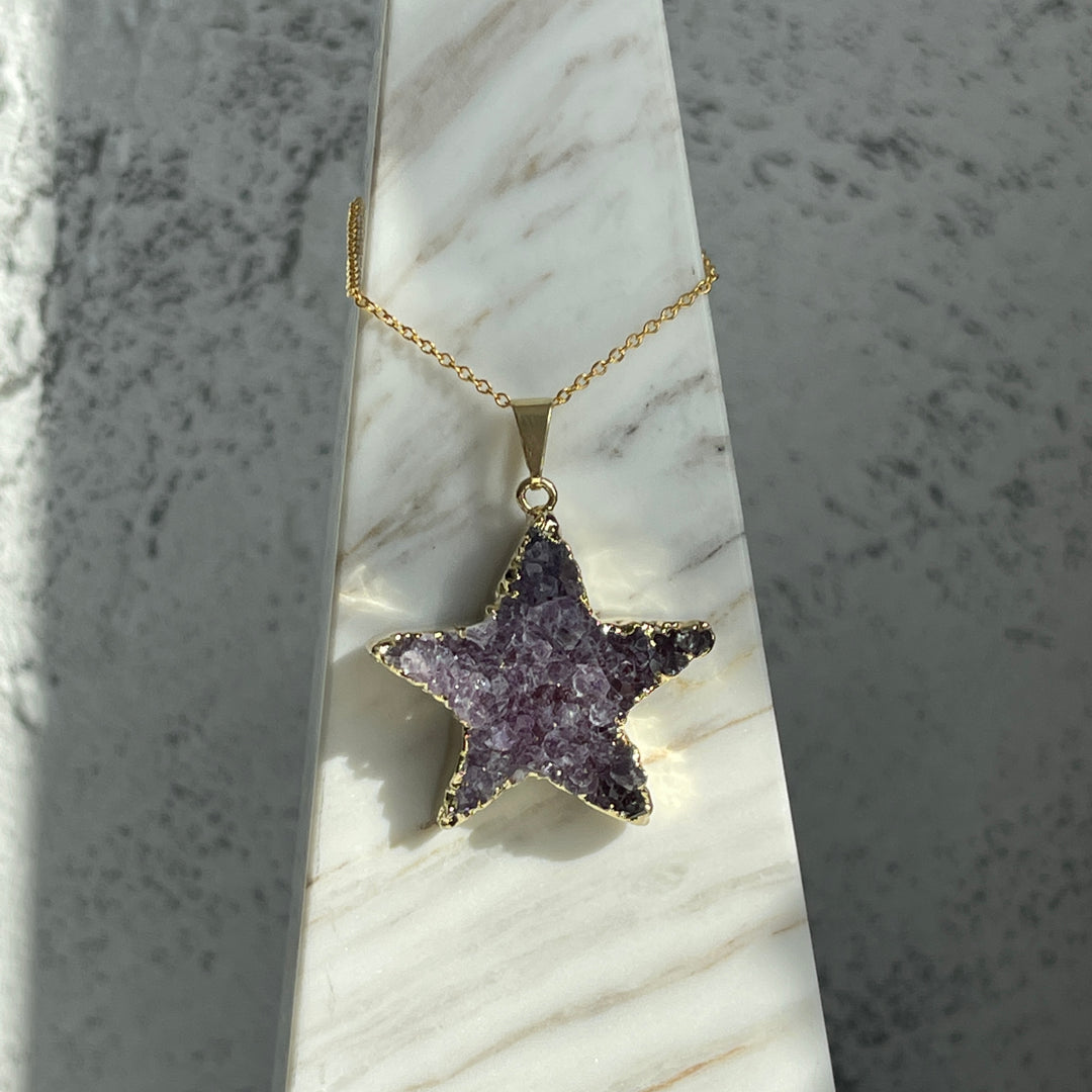 Amethyst Cluster Necklace