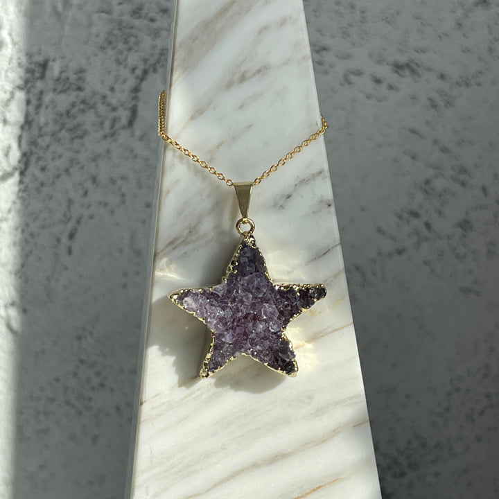 Amethyst Cluster Necklace