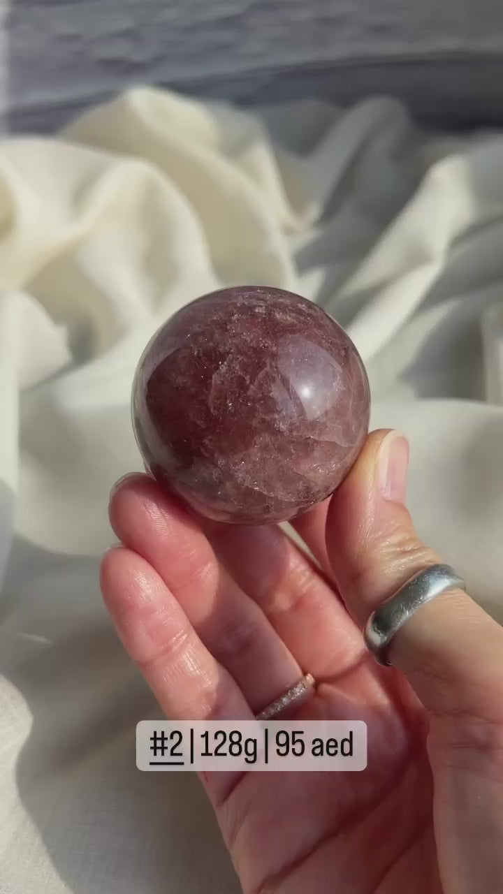 Strawberry Quartz Sphere