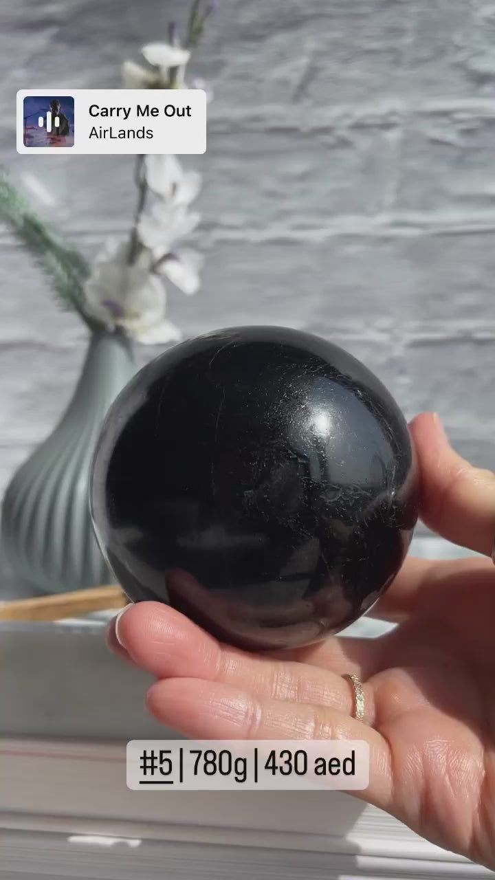 Black Tourmaline Sphere