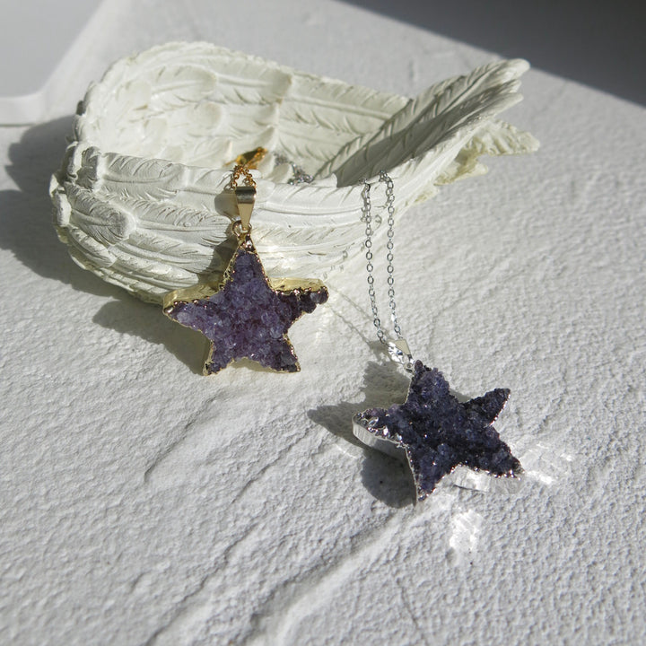Amethyst Cluster Necklace