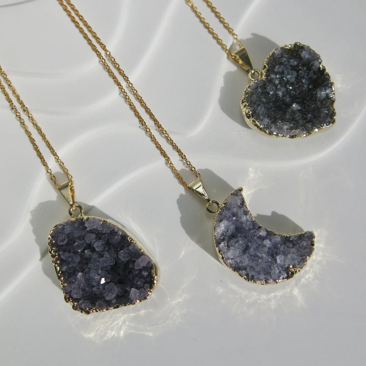 Amethyst Cluster Necklace