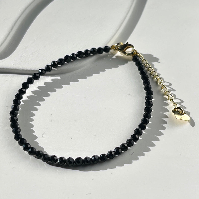 Faceted Bead Adjustable Bracelet