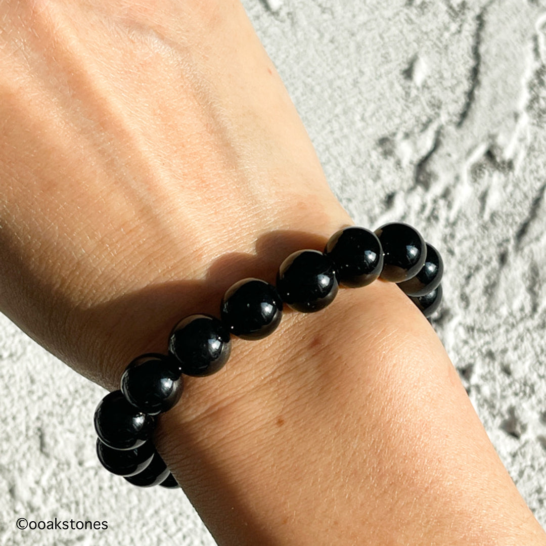 Black Tourmaline Beaded Bracelet