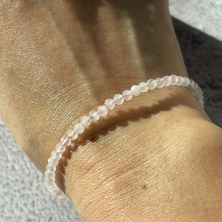 Faceted Bead Adjustable Bracelet 3.5mm