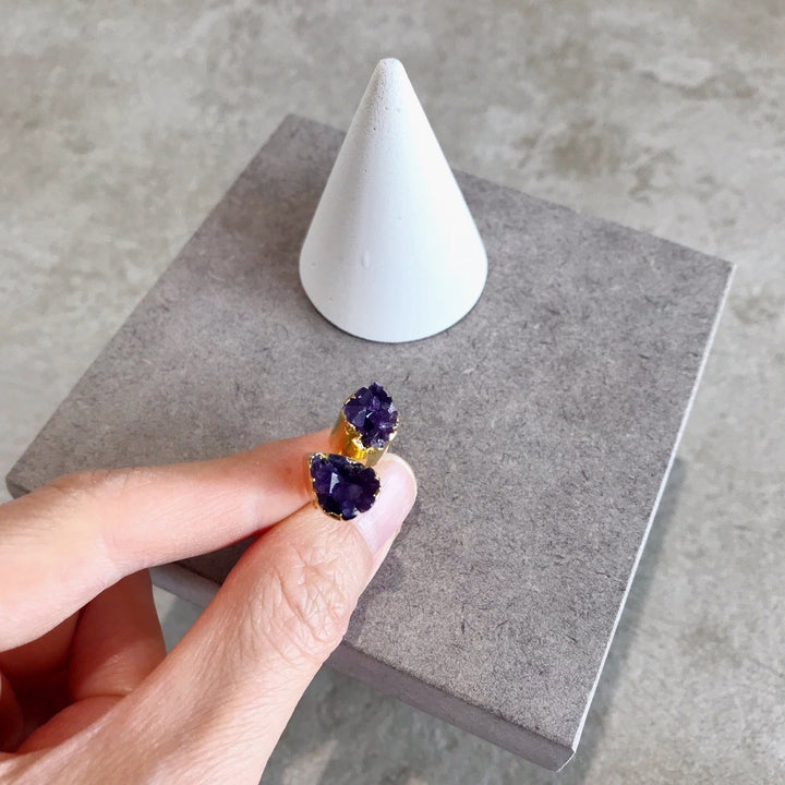 Amethyst Stud Earrings