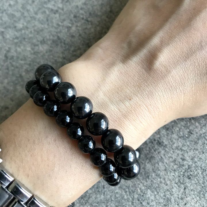 Black Tourmaline Beaded Bracelet