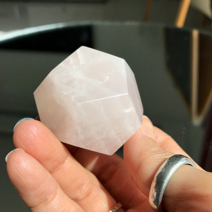 Rose Quartz dodecahedron geo