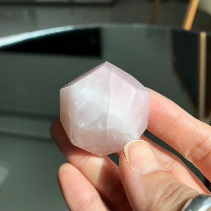 Rose Quartz dodecahedron geo