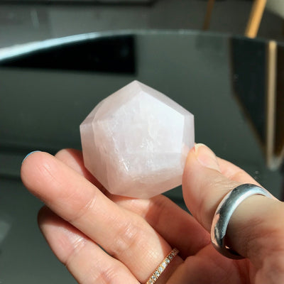 Rose Quartz dodecahedron geo
