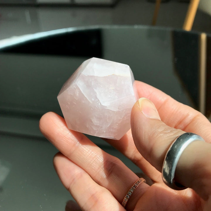 Rose Quartz dodecahedron geo