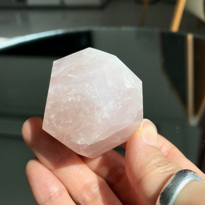 Rose Quartz dodecahedron geo