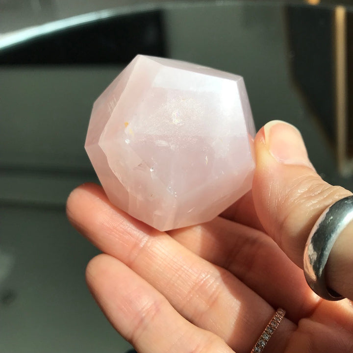 Rose Quartz dodecahedron geo