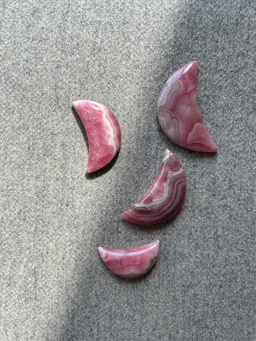 Rhodochrosite moon