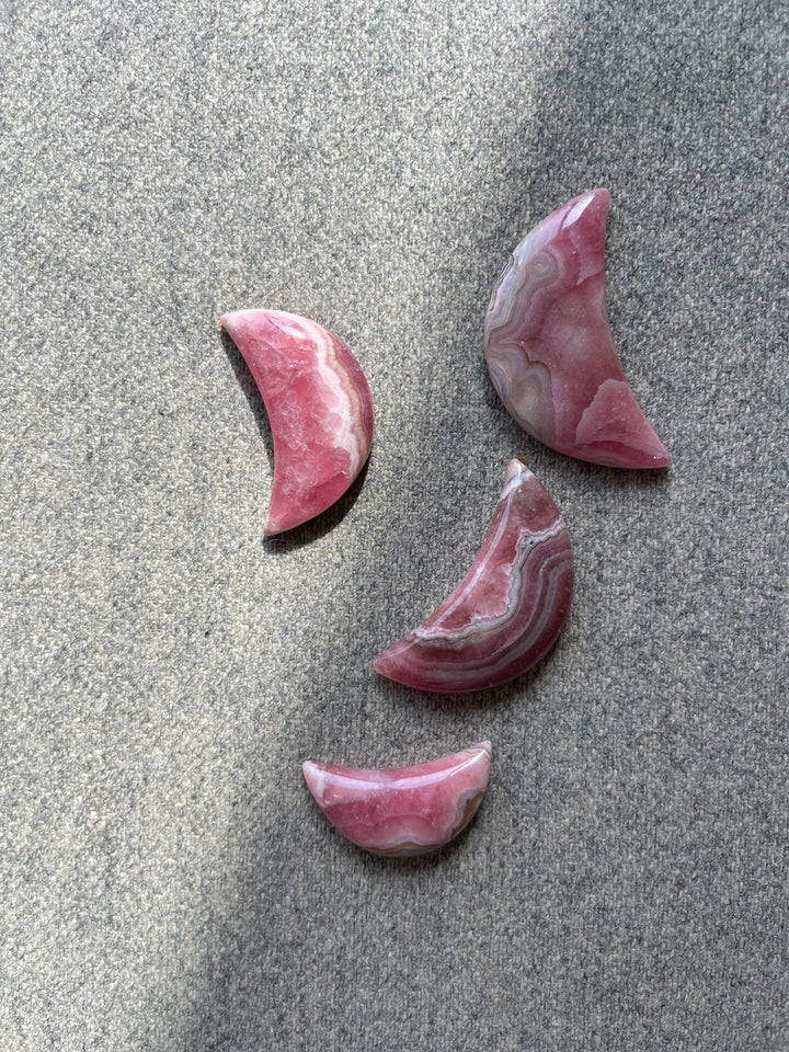 Rhodochrosite moon