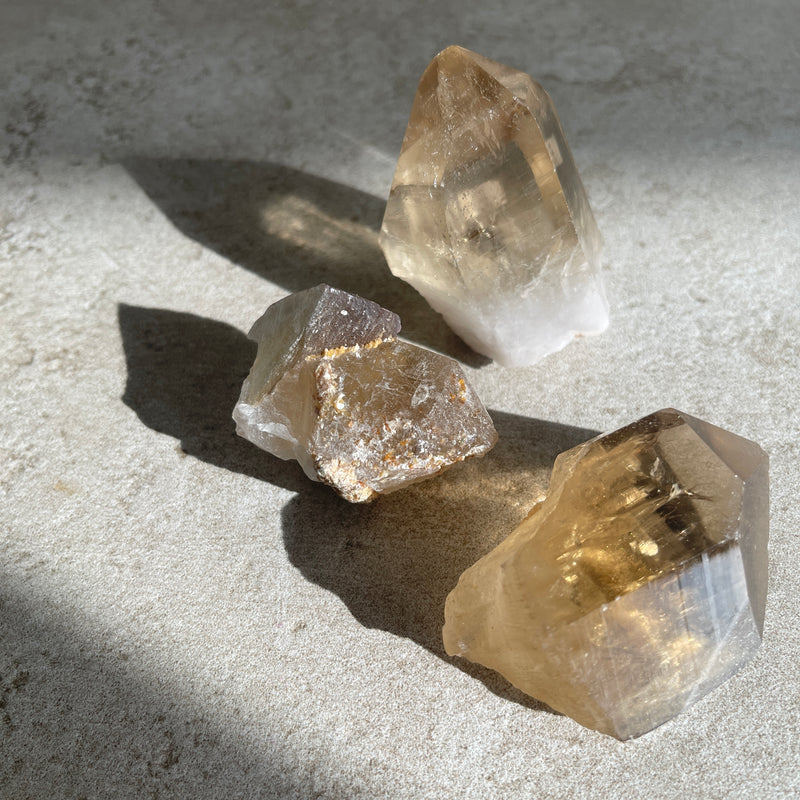 Natural Citrine Raw Points