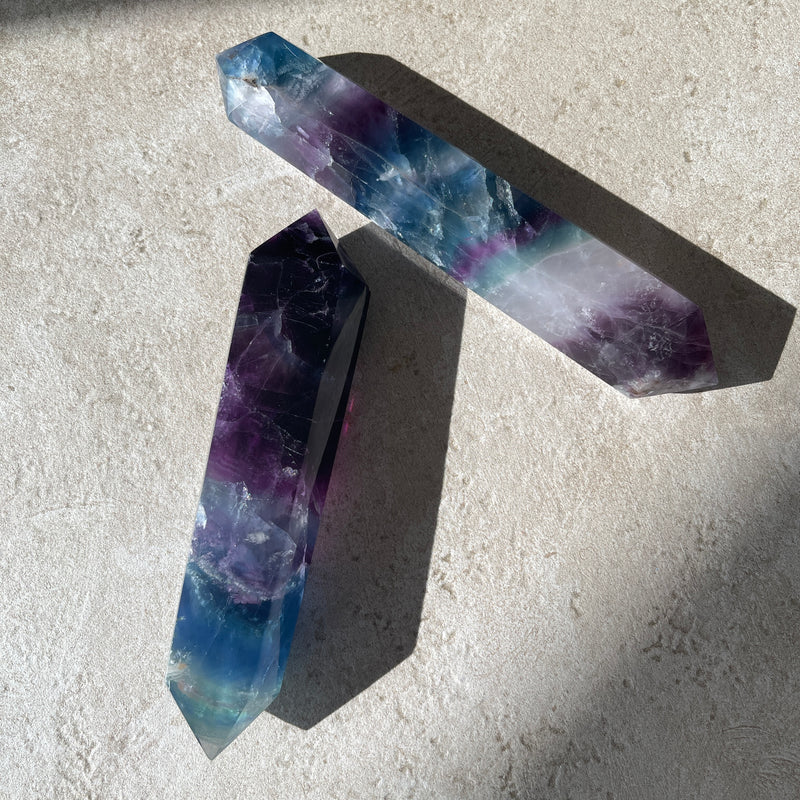 Large Fluorite Double Terminated Points