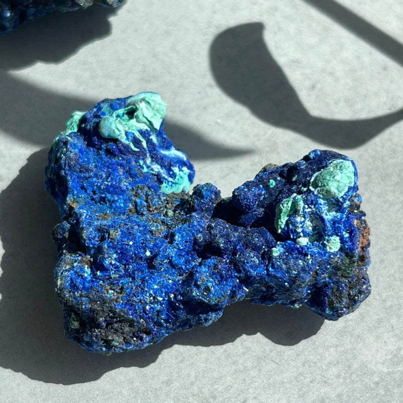 Royal Blue azurite with malachite