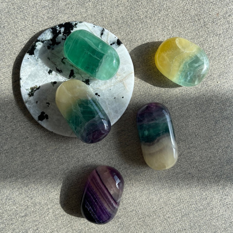 Fluorite Palm Stones