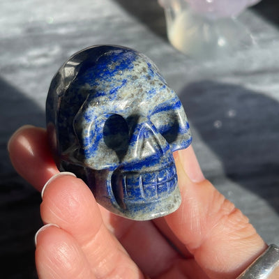 Blue Lapis Lazuli skull