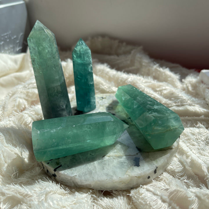 Green Fluorite Point