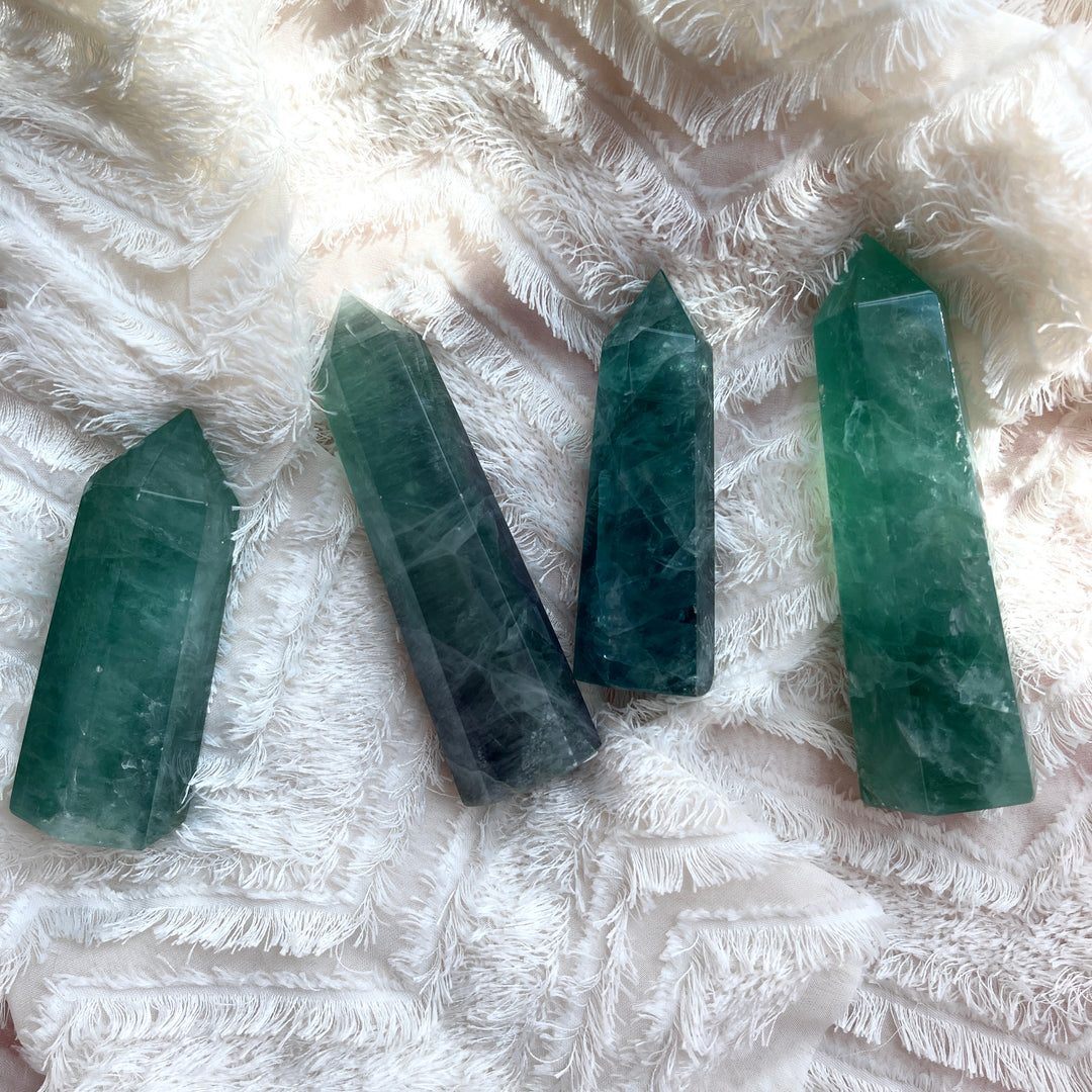 Green Fluorite Point