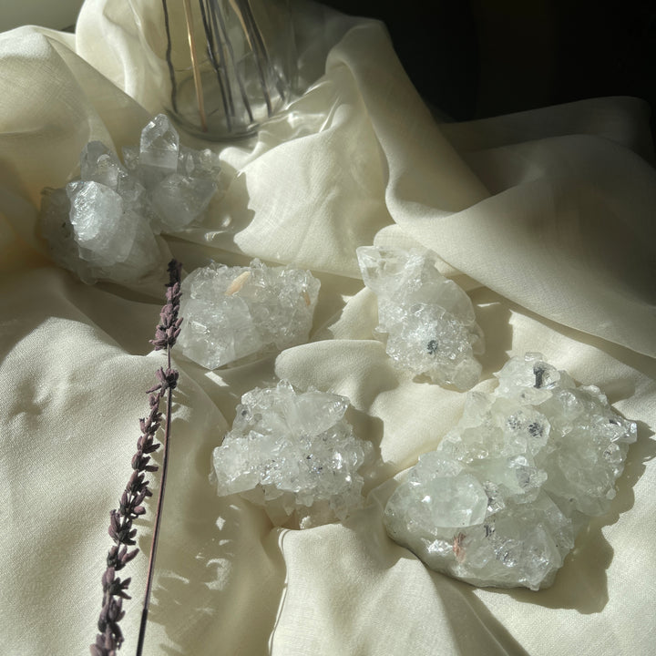 Apophyllite clusters -R3