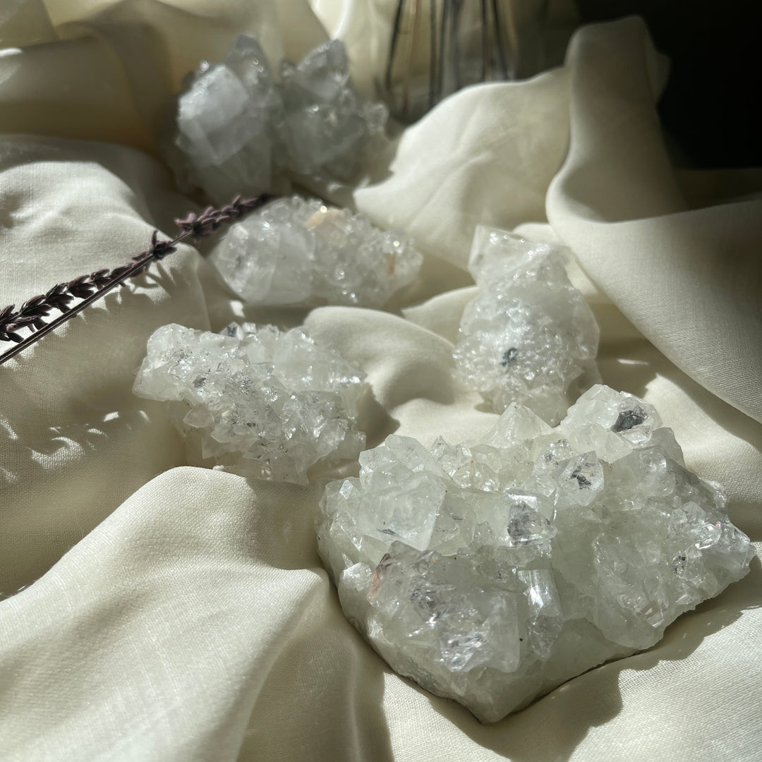 Apophyllite clusters -R3