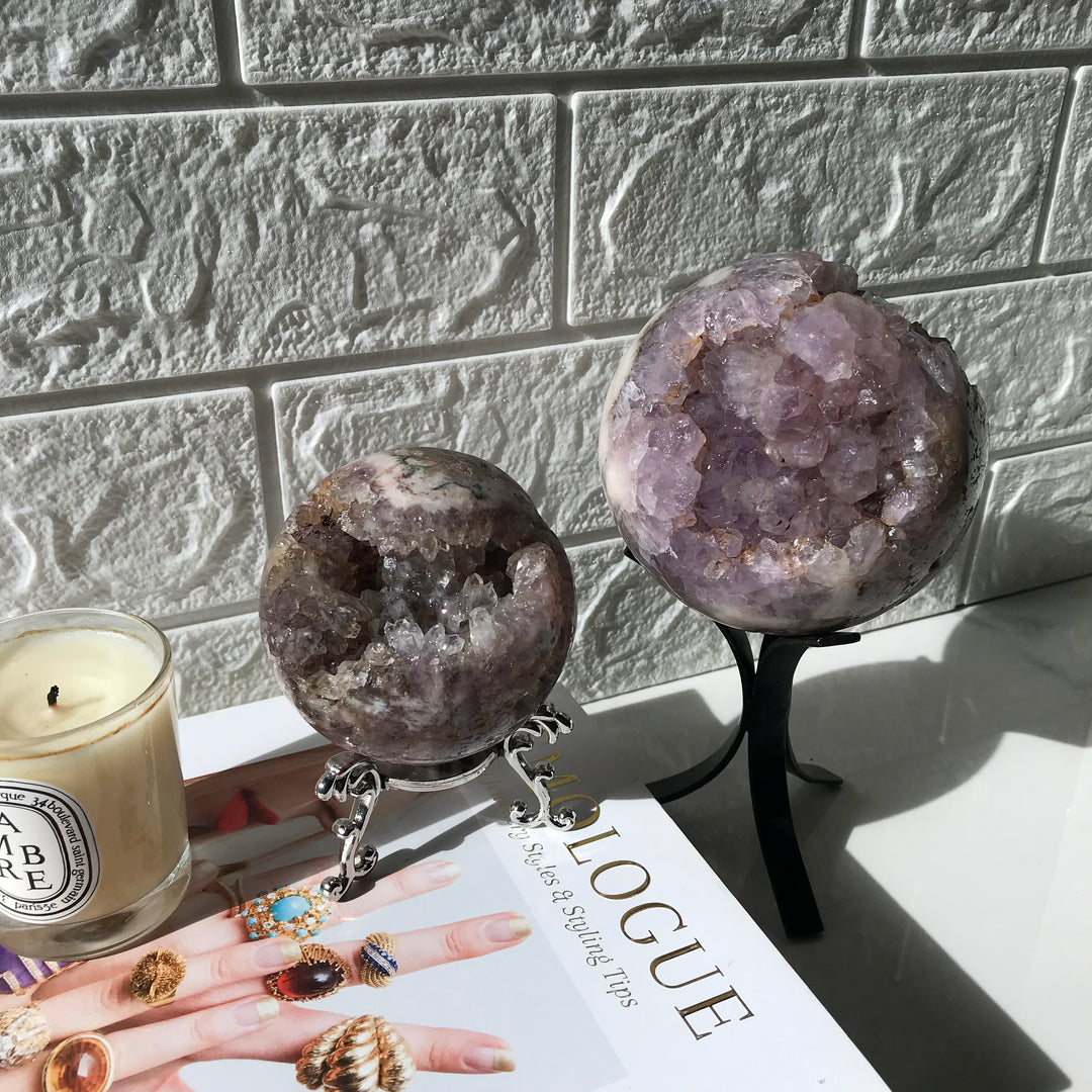 Pink Amethyst Sphere