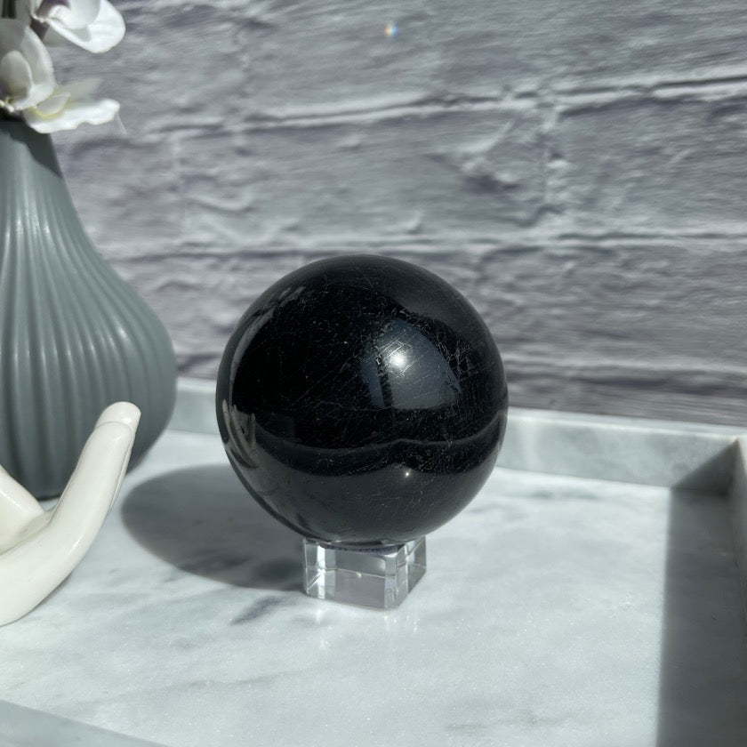 Black Tourmaline Sphere