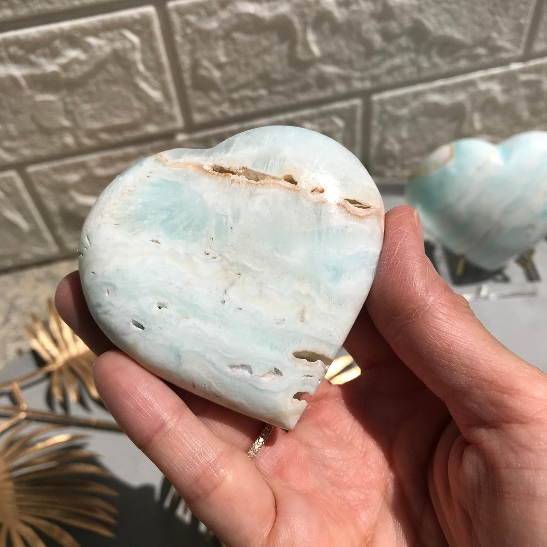 Caribbean Calcite Heart