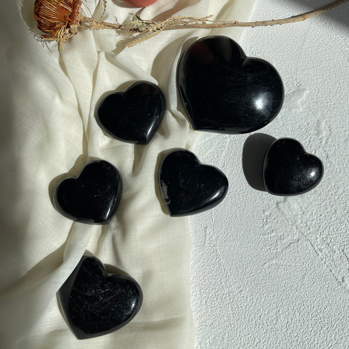 Black Tourmaline Heart