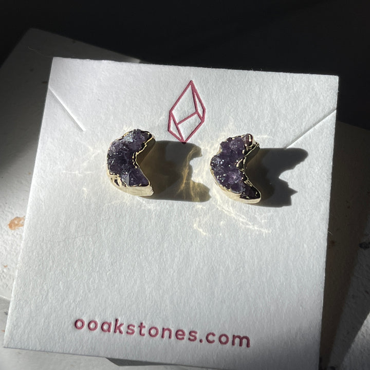 Amethyst Stud Earrings