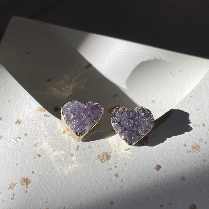 Amethyst Stud Earrings