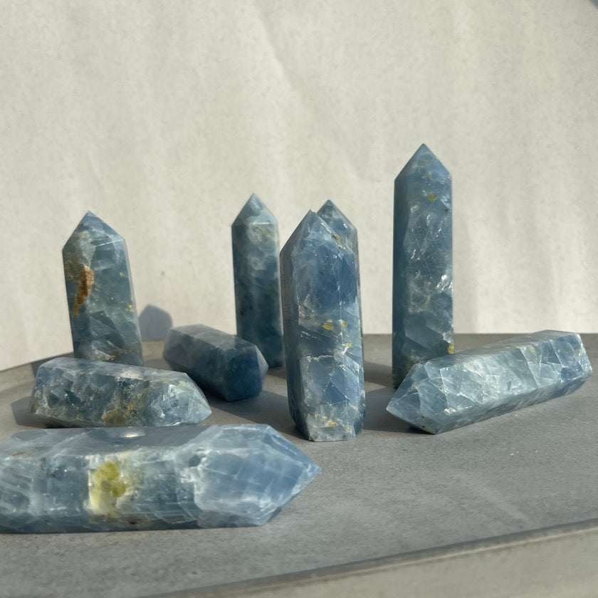 Blue Calcite Point