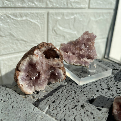 Pink Amethyst Geode cluster - Small