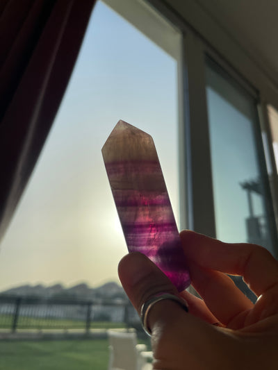 Pink / Purple Fluorite Point