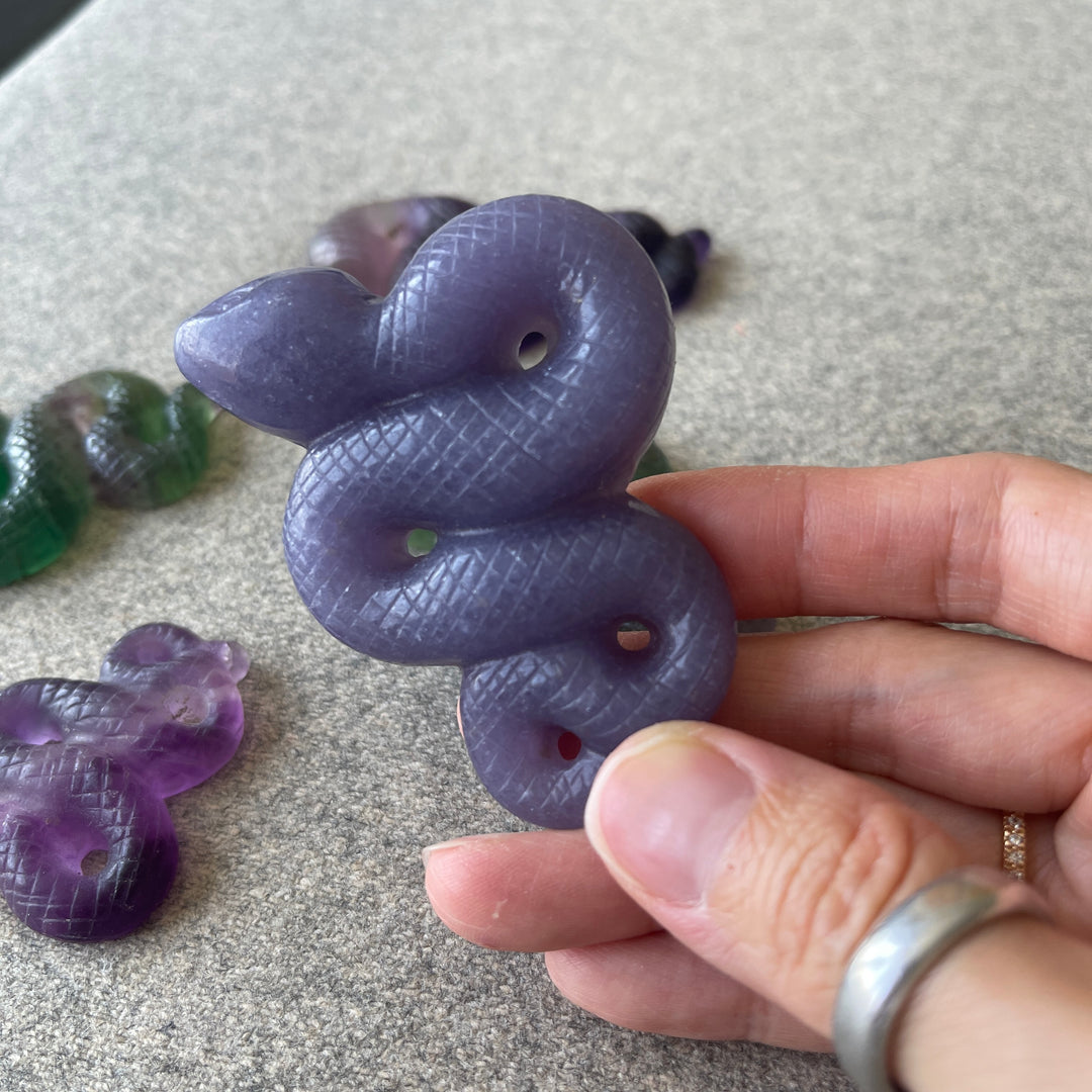 Crystal Snake Carving