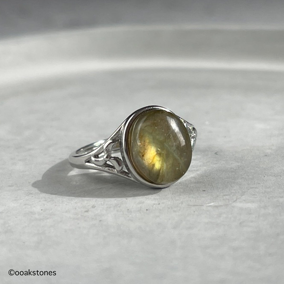 Labradorite Adjustable Ring