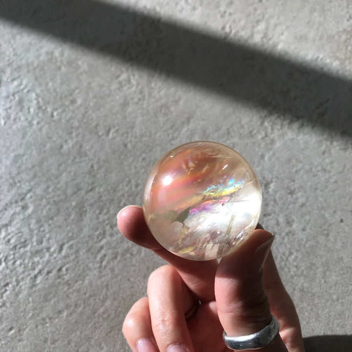 Rainbow Calcite Spheres