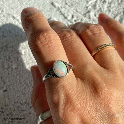 Opal Adjustable Ring