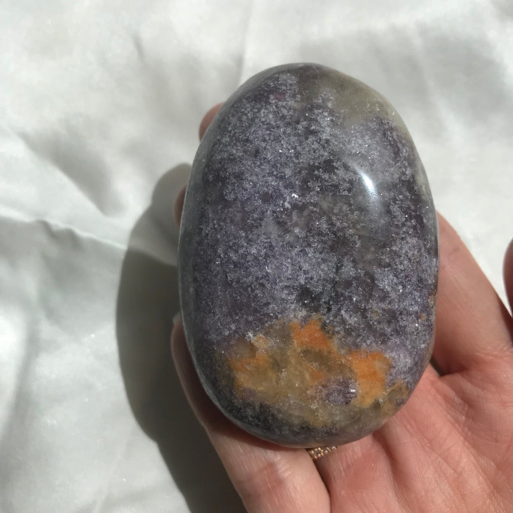 Lepidolite Palm Stone