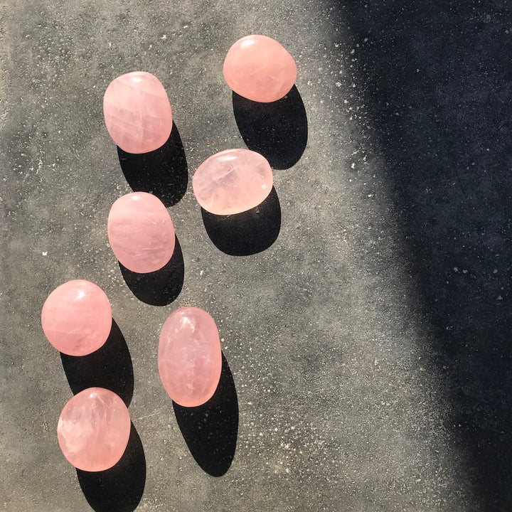 Rose Quartz Palm Stones